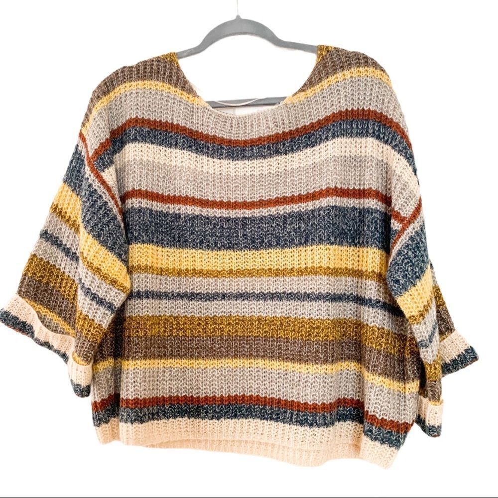 Anthropologie By Together Stripe Knit Sweater